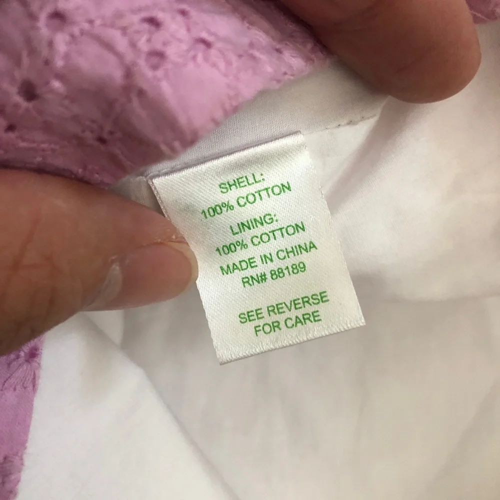 Lilly Pulitzer Brynne Dress Pink Daisy Eyelet - Picture 7 of 8
